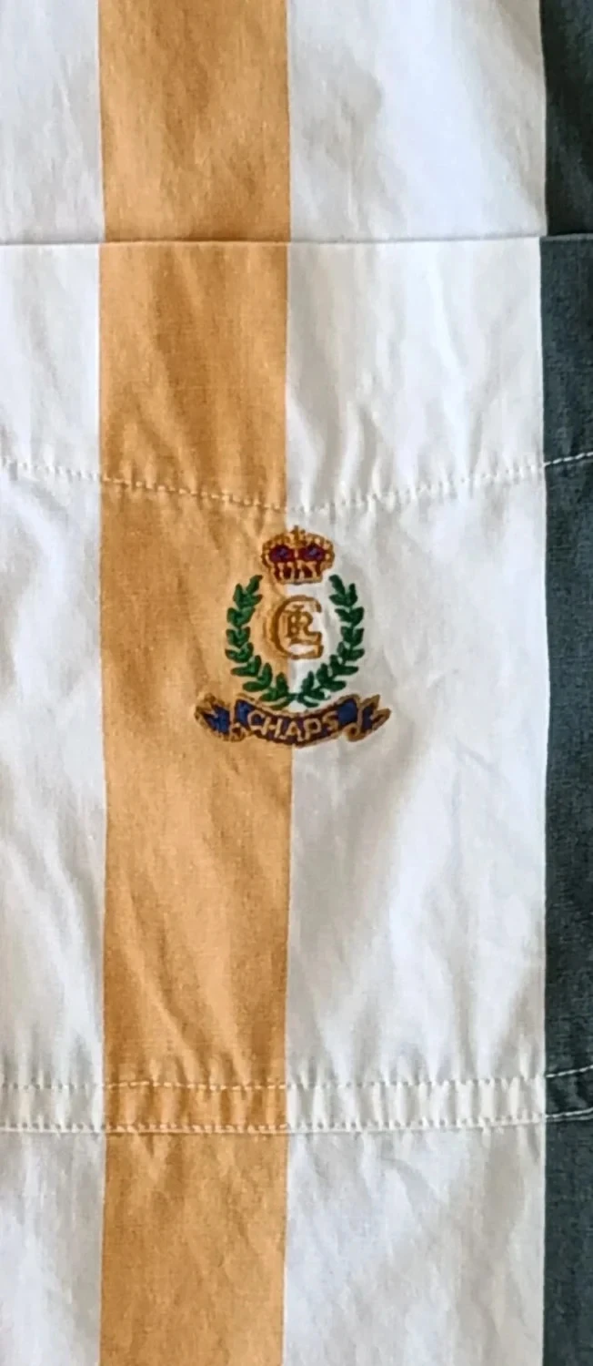 Chemise Chaps Ralph Lauren Vintage regenboogstrepen Geborduurd logo Maat XL – photo 9